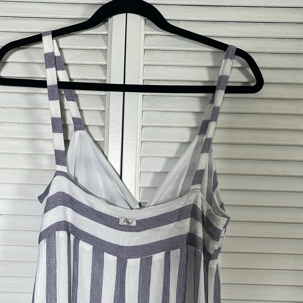 Lira, Caya Jumpsuit, white and blue, size: L.